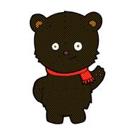 cute comic cartoon black bear N17