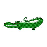 comic cartoon crocodile N13