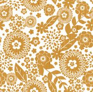 Wooden Flowers Seamless Pattern Background