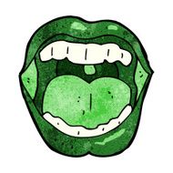 cartoon halloween mouth N15