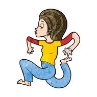 cartoon woman running N9