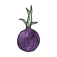 cartoon red onion N10