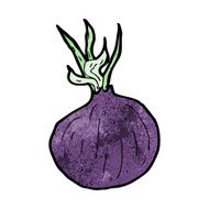 cartoon red onion N11