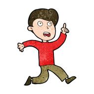 cartoon boy panicking N24