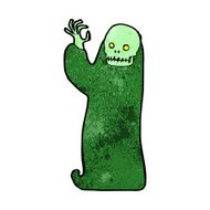 cartoon waving halloween ghoul N8
