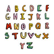 cartoon alphabet N27