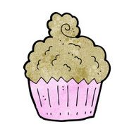 cartoon cupcake N119