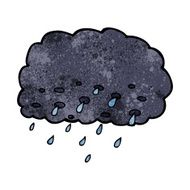 Cartoon Rain Cloud N44