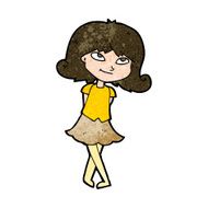 cartoon clever girl N9