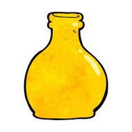 cartoon old glass vase N9