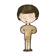 cartoon curious boy N34