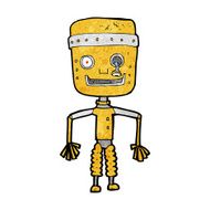cartoon old robot N12