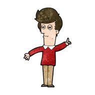 cartoon man narrowing eyes N27