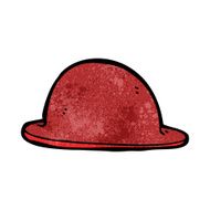 cartoon red bowler hat N7