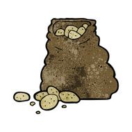 Cartoon Sack Of Potatoes N19