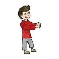 cartoon happy man N391