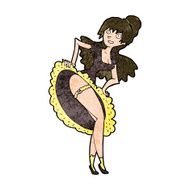 cartoon flamenco dancer N7