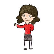 cartoon friendly woman N55