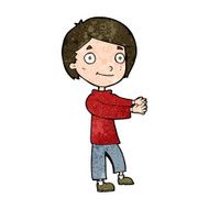 cartoon happy boy N205
