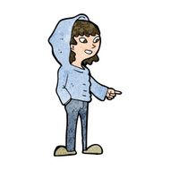 cartoon pointing teenager N9