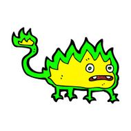 cartoon little fire demon N18