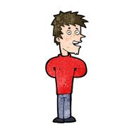cartoon happy man N392