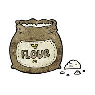 cartoon bag of flour N26