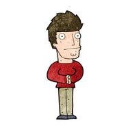 cartoon worried man N85