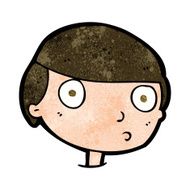 cartoon boy staring N17