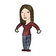 cartoon annoyed woman N154