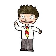 cartoon man with idea N133