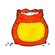 cartoon bag of flour N27