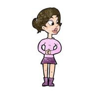 cartoon girl talking N11