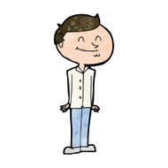cartoon smiling man N22