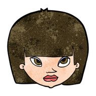 cartoon annoyed woman N155