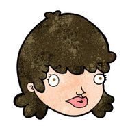 cartoon staring girl N7