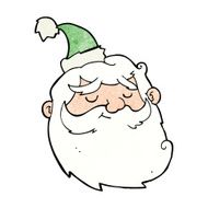 Cartoon Santa Claus Face N13