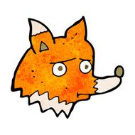 cartoon unhappy fox N3