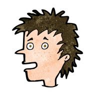 cartoon excited boy N127