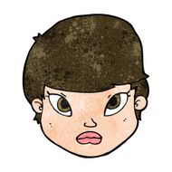 cartoon serious face N9