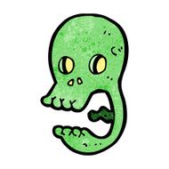 funny cartoon skull N35