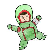 Cartoon Astronaut N115