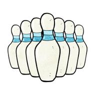 Cartoon Bowling Pins N9