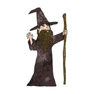 cartoon old wizard N6