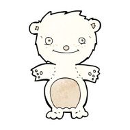 cartoon happy little polar bear N8