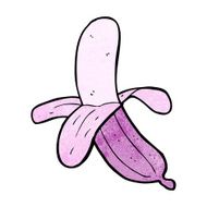 cartoon pink banana N7