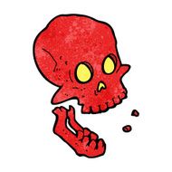 cartoon laughing skull N10