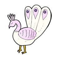 Cartoon Peacock N11