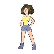cartoon capable woman N8