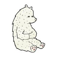 cute cartoon polar bear N39